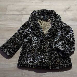 Chico's Black and Cream Teddy Jacket